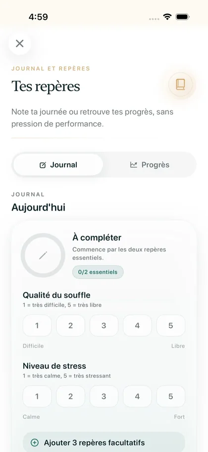 Journal des repères de Respire
