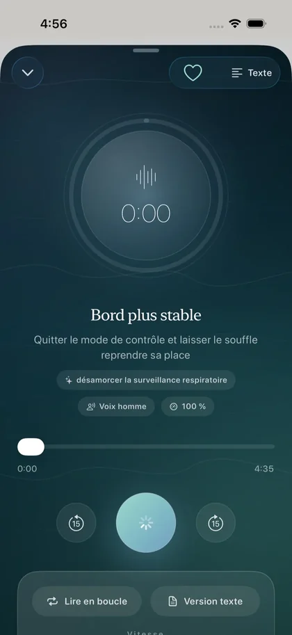 Lecteur des séances d’hypnose douce de Respire